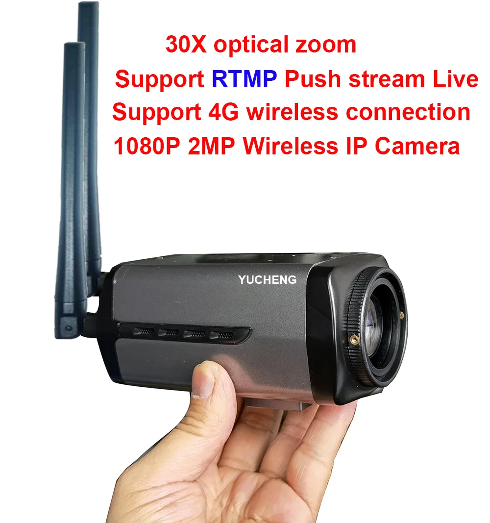 RTMP Push stream IP камера беспроводная 4G 30X zoom 1080P Humanoid SONY IMX 307 камера|Камеры
