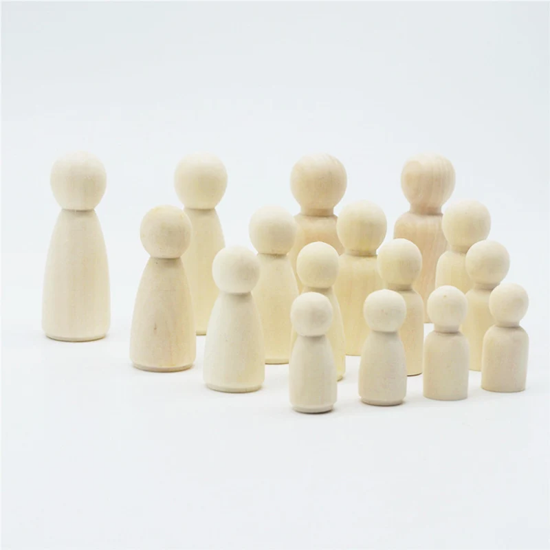 Деревянная кукла сделай сам шахматный маркер деревянная окрашенная снеговик