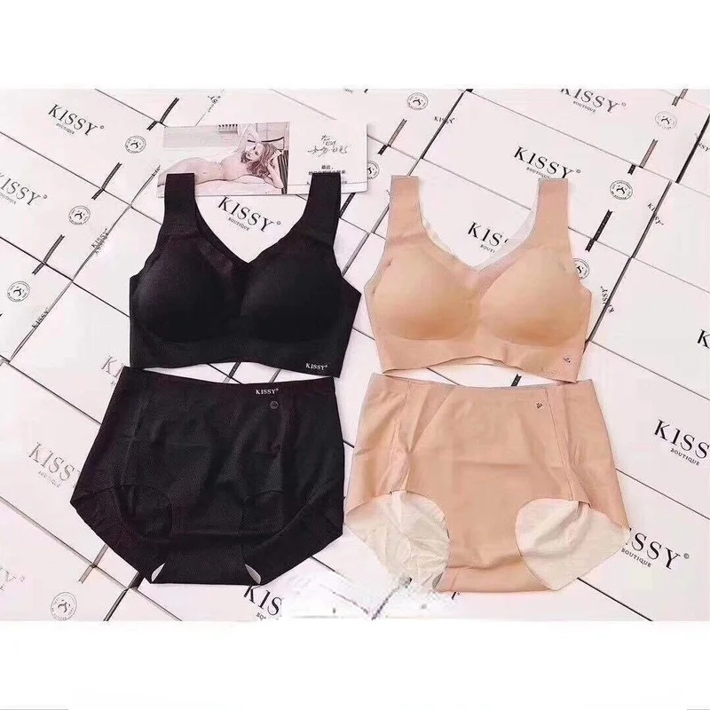 

Women Bra Set Sexy Lingerie Female Underwear Bralette Ribbed Tops Girls Fashion Brassiere Basic Stretchy Tank Crop Tops Suit