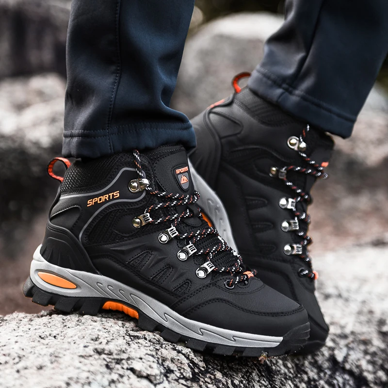 

Black Plum Women Hiking Sneakers Non-Slip Female Mountain Climbing Shoes Lace Up Outdoor Trekking Footwear Soft Jogging Walking