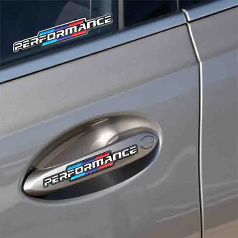 Углеродные 4 шт. M Power Автомобильная дверная ручка царапины наклейка для Bmw X5 E70 X6 E71