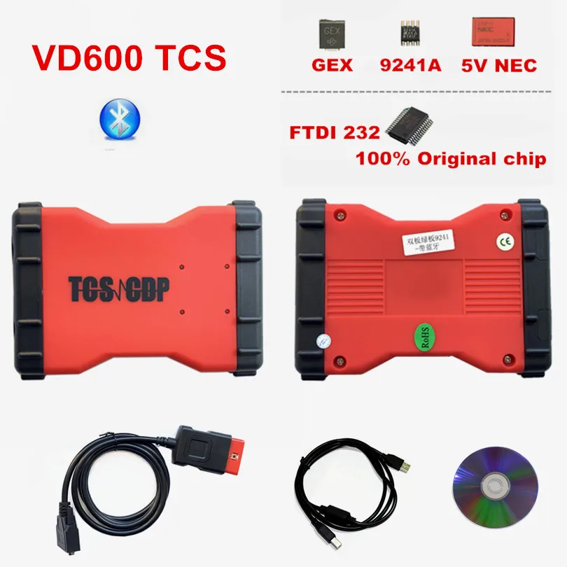 Новый VCI 2016R1 Keygen/2017 1 TCS PRO OBDIICAT с Bluetooth OBD2 кабель диагностический инструмент VD600