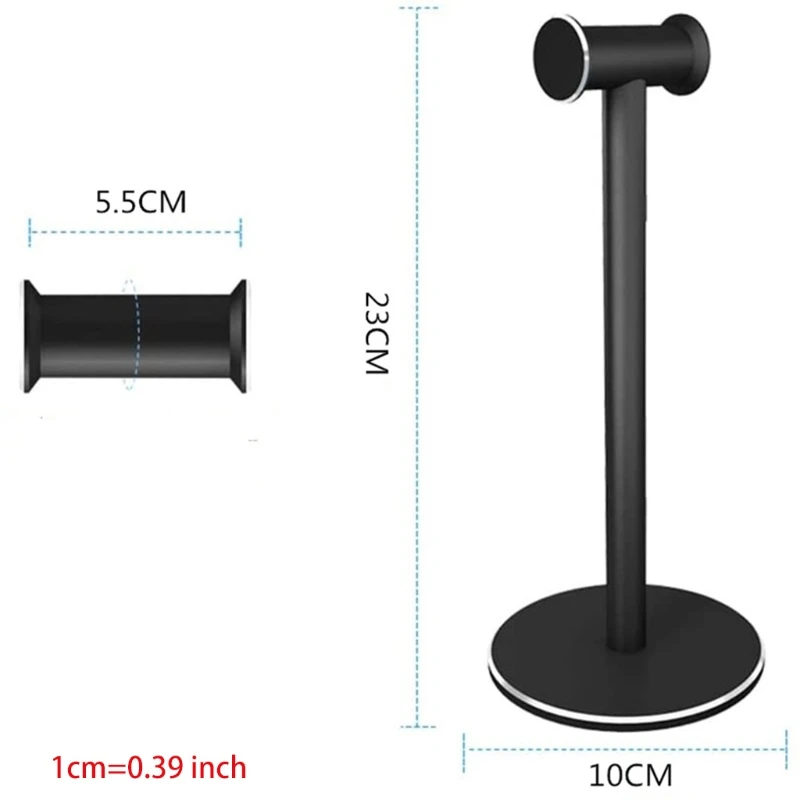 

Portable Aluminum Alloy Headphone Desktop Stand Hanger Head Mounted Hook Durable Non-slip Earphones Display Holder Accessories