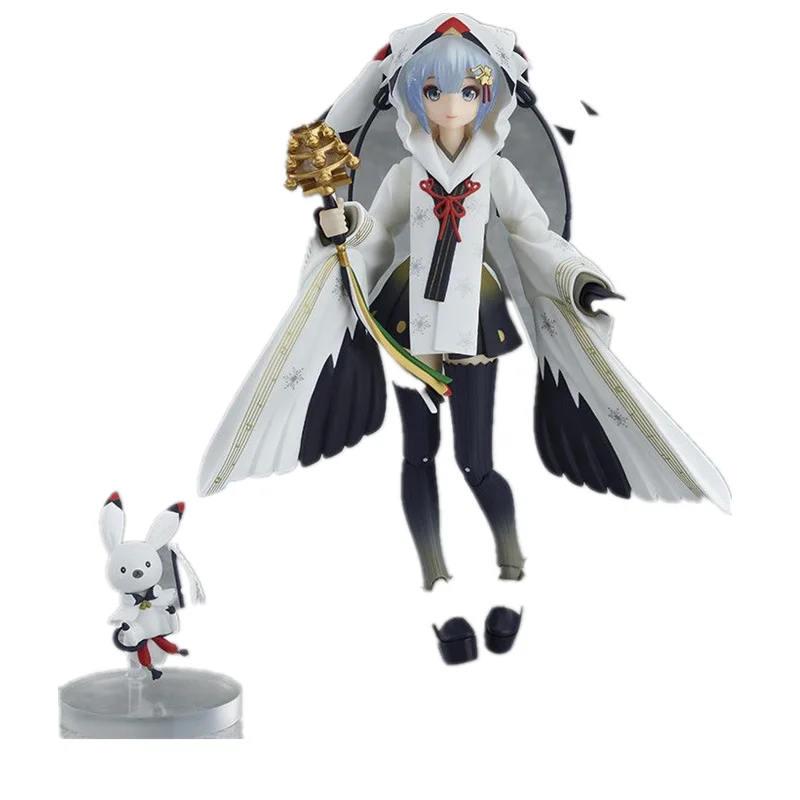 

New Anime Hatsune Miku Figma 045 Snow Miku Ver. Doll Movable Joint Pvc Collectible Model Anime Figure with Box Game Gift