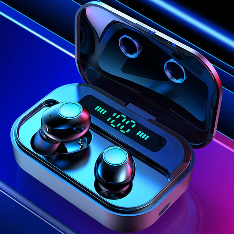 Bluetooth наушники 8D стерео объемный звук беспроводные 5 0 TWS наушники-вкладыши IPX7
