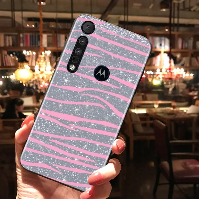 

Zebra Pattern Shining For Motorola G9 G8 G Stylus Power One Fusion Hyper Edge E7 E6 5G Plus Play Lite Phone Case