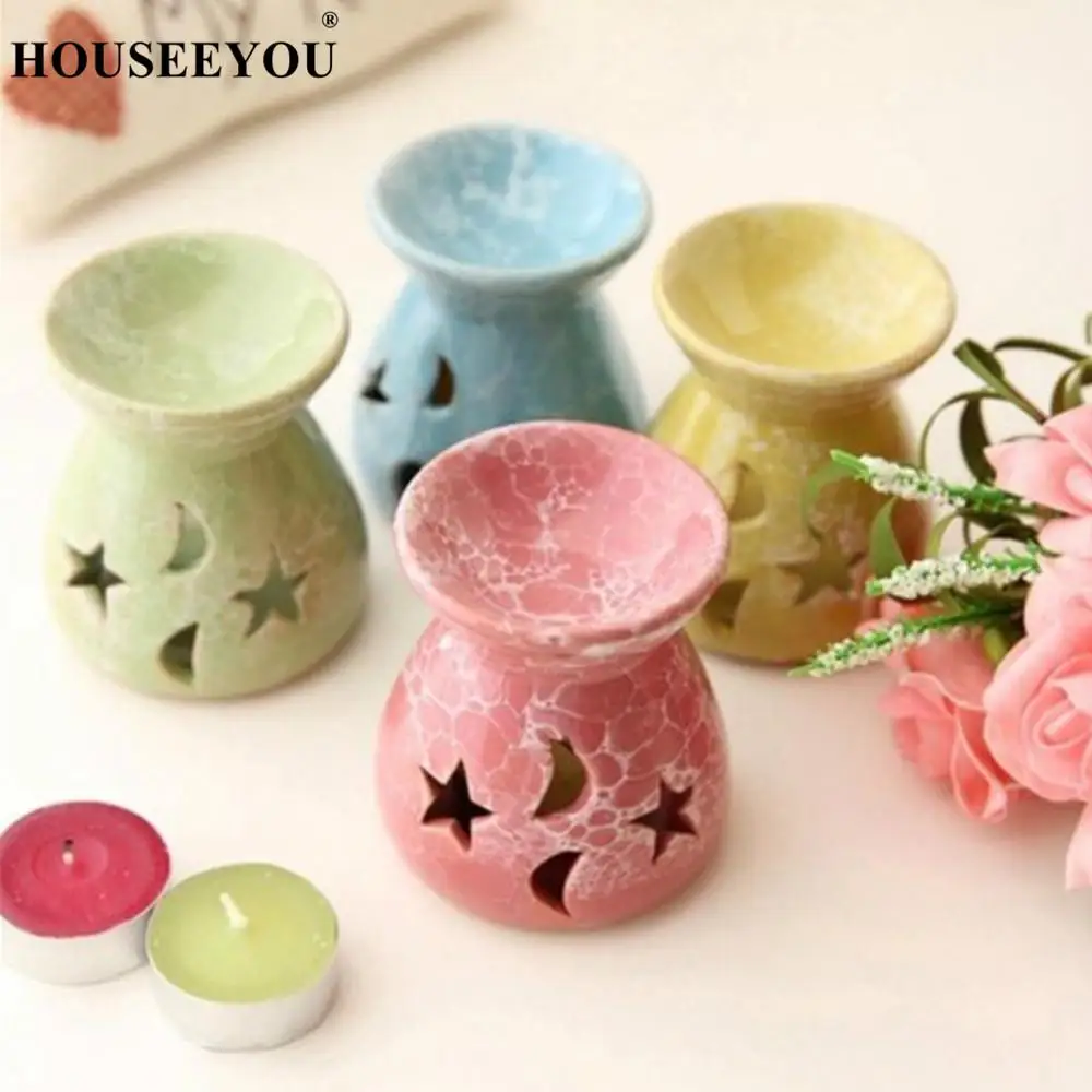 Цветная керамическая горелка для эфирных масел подсвечник ароматерапии