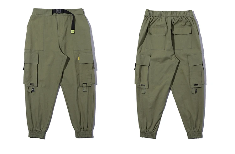 army green Модные мужские штаны в стиле хип-хоп комбинезон - Цвет: army green