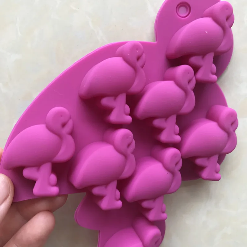 Силиконовая форма для выпечки Фламинго устойчивая к высоким температурам легко