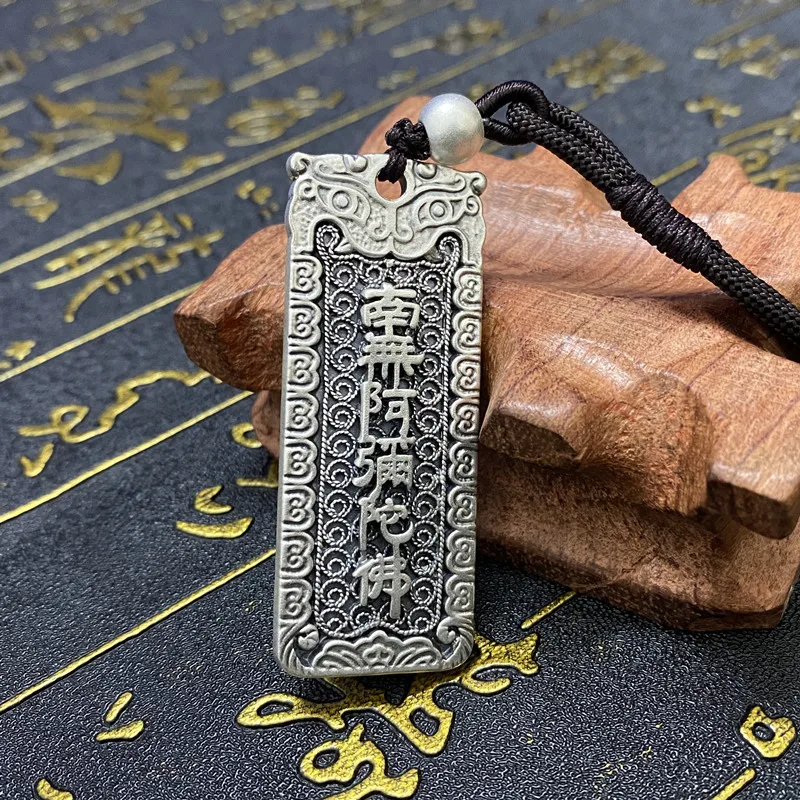 Амулет Будды на удачу кулон ожерелье для женщин и мужчин тайский серебряный