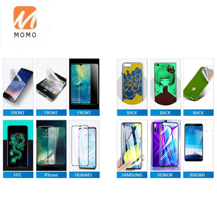 automatic mobile phone screen protector tpu film cutting machine free global shipping