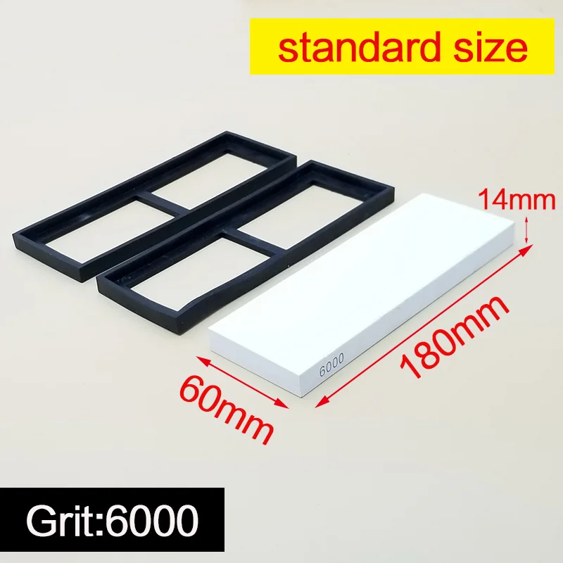 6000 GRIT 1 шт., 400, 1000, 3000#, кухонный инструмент, точилка для ножей, точильный камень, точильные камни для ножей, система Точилки для ножей, водный камень - Цвет: 6000 GRIT