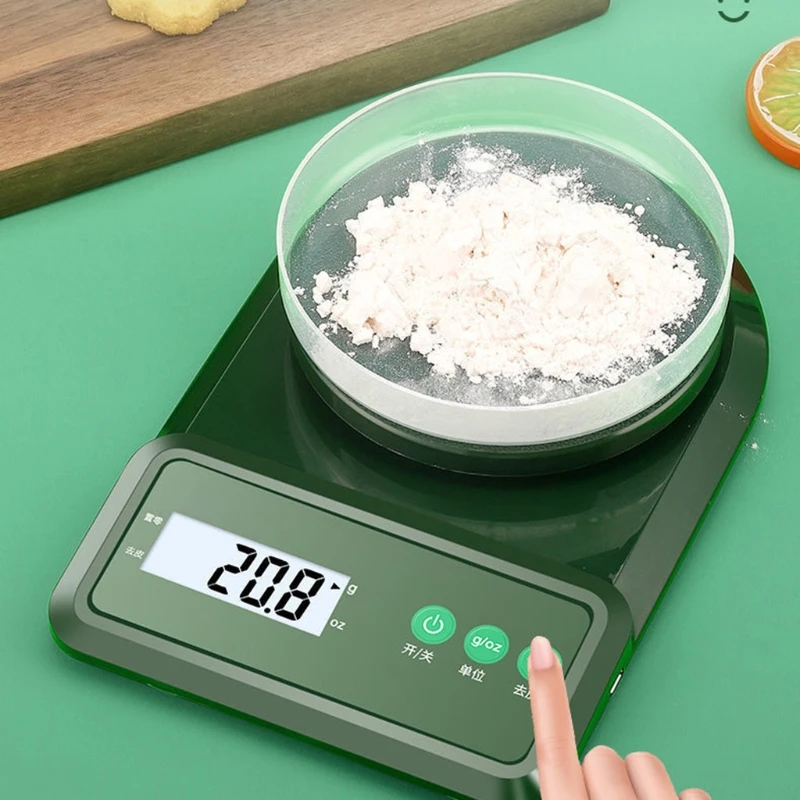 

Green Kitchen Electronic Scale High Precision Gram Measuring Scale Food Jewelry Scale Accurate Baking Scale Household