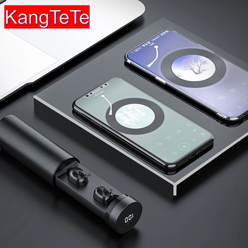

B9 TWS Bluetooth Wireless Headphone For all smartphones Sport Noise Reductio Waterproof Earbud Charging Box with Microphone