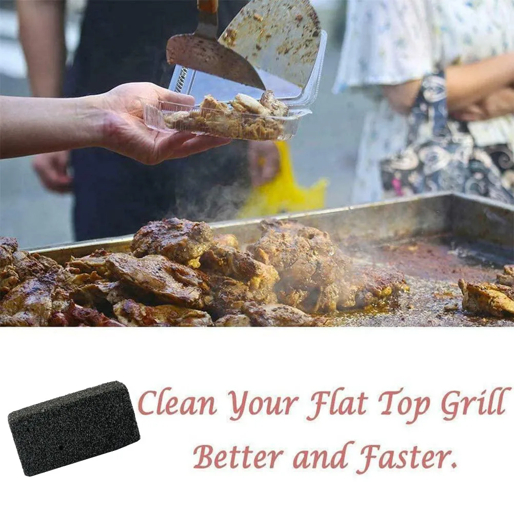 Кирпичи для чистки гриля нескользящий ручной скребок барбекю удаления пятен
