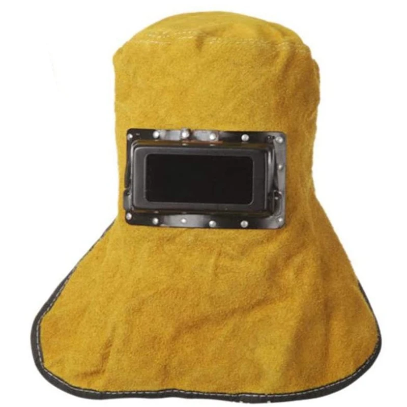 

New Head-Wearing Leather Protective Welding Helmet Double-Turn Welding Special Head Protective Helmet