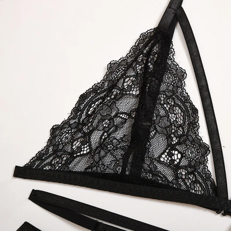 

2psc Mesh Sheer Sexy Lingerie Erotic Spaghetti Strap Jumpsuits for Women Feather Patchwork Wear Xmas Christmas Costume 2021