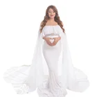 2020 летнее платье для беременных длинное платье с накидкой вырез лодочкой эластичное платье для беременных