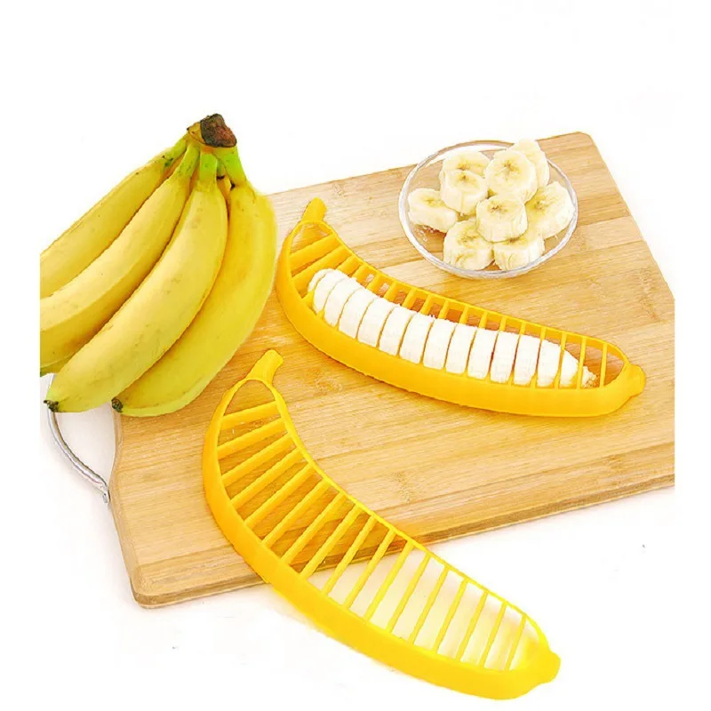 

Banana Slicer Creative Fruit Cutter Vegetable Tool Salad Maker Cooking Tools Practica Slicer Cutterl Kitchen Accessories