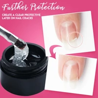 cracked nail repair enamel gel create protective layer boost nail recovery fiber resin acrylic nails