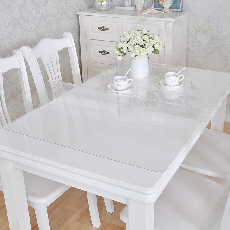 Прозрачный коврик для стола из ПВХ водонепроницаемый напольный офисный стул