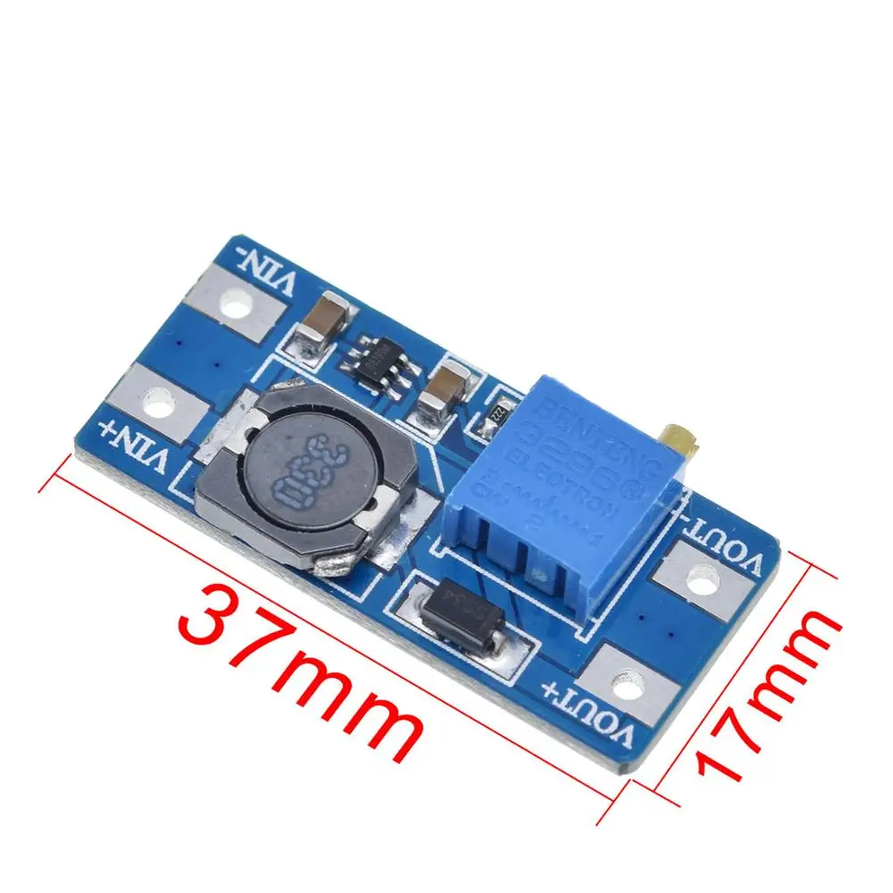 MT3608 DC-DC Step Up Converter Booster Power Supply Module Boost Step-up Board MAX output 28V 2A for arduino