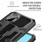 Противоударный армированный чехол-книжка для Xiaomi Redmi Note 10, 9, 8, 7, 6, 5 Pro, Mi 11, 10T, жесткий Гибридный чехол из поликарбоната с подставкой