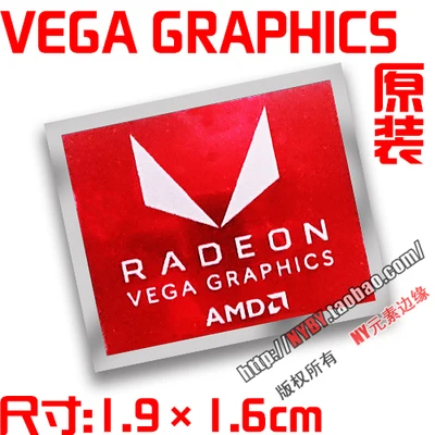 Видеокарта AMD RX VEGA ATI Мультиэкран HD уникальный crossfire наклейка этикетка с логотипом