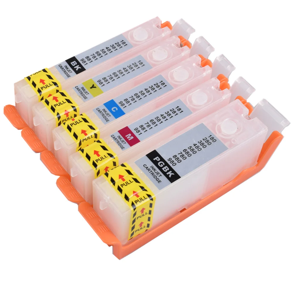 Многоразовый картридж PGI 280 CLI 281 XXL с постоянным чипом для принтеров canon