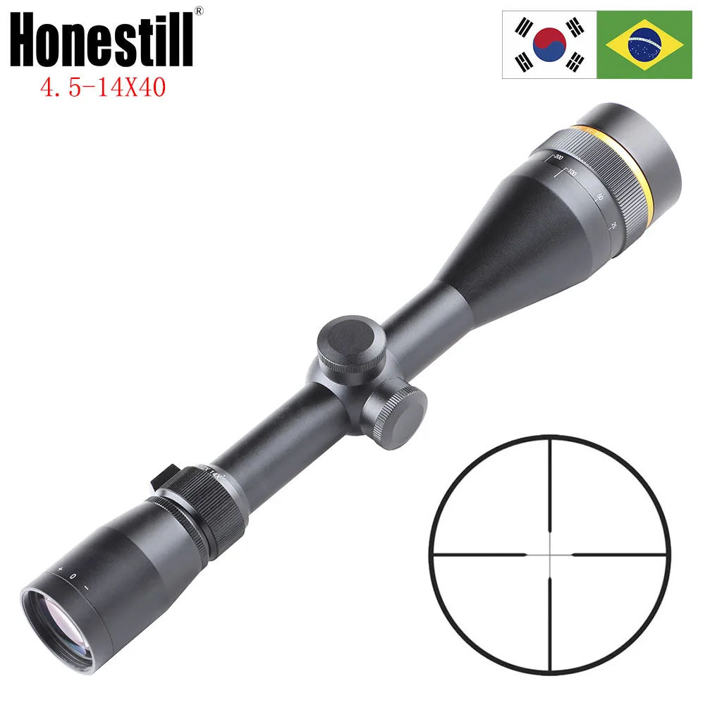 

VX-3i 4.5-14x40 Optic Sight AO Duplex Reticle RifleScope with 1 Inch Tube Mount for Tactical Hunting Sniper Airsoft Rifle Scope