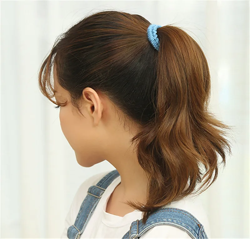 10 высокоэластичных резинок для волос Женская резинка зажим конского хвоста