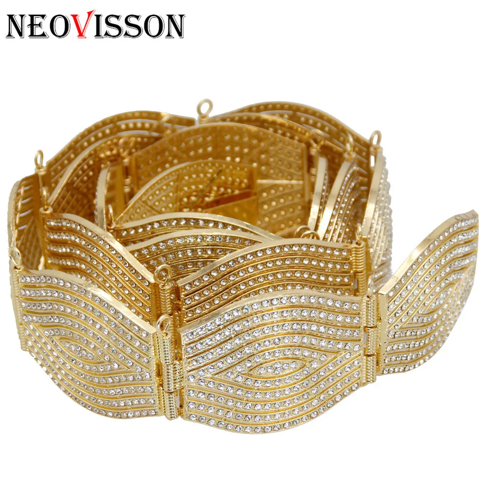 Цепочка NEOVISSON Женская цельнокристаллическая металлическая Свадебная цепь для