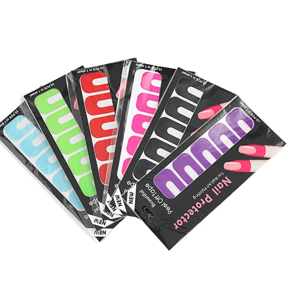 10 шт./пакет лак для ногтей защитный гель арт защита от проливов пенопластовые