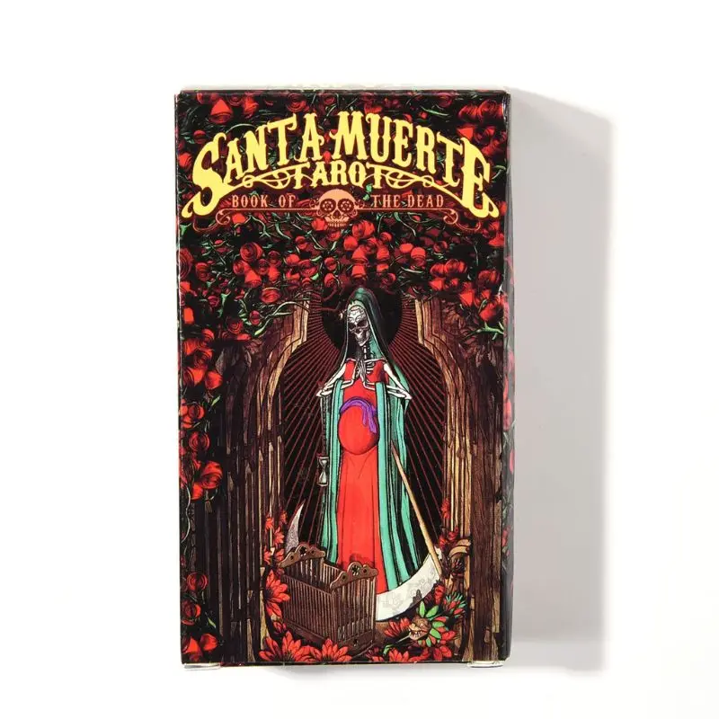

H053 Full English 78pcs Cards Santa Muerte Tarot Deck Book of the Dead Family Party Board Game Entertainment