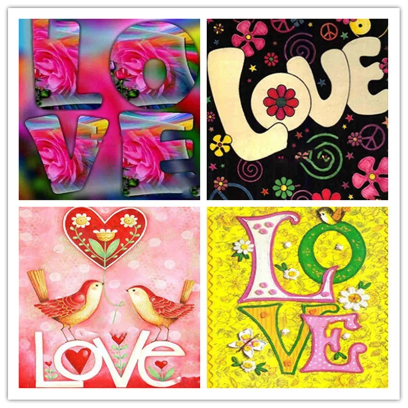 DIY Алмазная картина любовь мультфильм вышивка крестиком изображения для