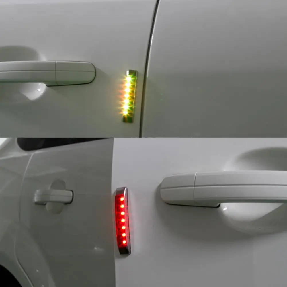 Car Door Anti-Static Solar Energy Protector Bumper Anti-Collision Crash Decoration LED Auto Light Bar Accessories X4C9 | Автомобили и