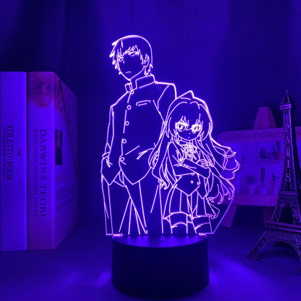 

Светодиодный светильник Toradora для украшения комнаты, ночсветильник для манги, подарок на день рождения, украшение для детской спальни, насто...