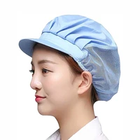 elastic mesh visors caps cafe bar kitchen restaurant hotel chef uniform waiter work wear hats men women breathable hot sale
