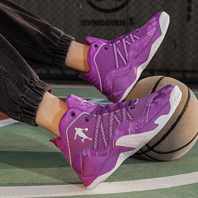 

2021 New Baksetball Men Sport Shoes Brand Men&Women Basketball Shoes Breathable Light Basketball Sneakers Anti-skid Trainers