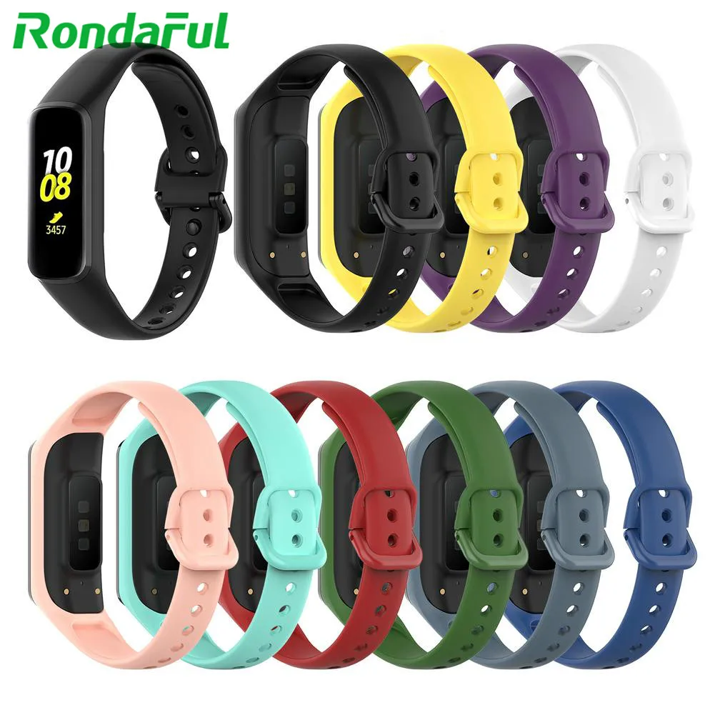 Ремешок силиконовый для Samsung Galaxy Fit e R375 браслет смарт часов аксессуары в