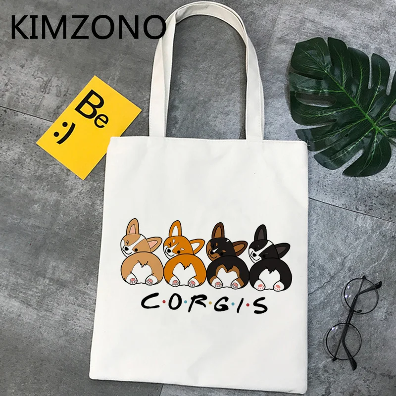 

Сумка для покупок Corgi, Женская Хлопковая сумка для покупок