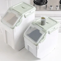 large capacity storage boxes dog feeders sealed food storage bucket moistureproof pet snack container home rice storage tank
