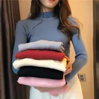 Распродажа, пуловер 2020, осенне-зимний женский вязаный свитер с отложным воротником, повседневный джемпер в рубчик, женская одежда, пальто
