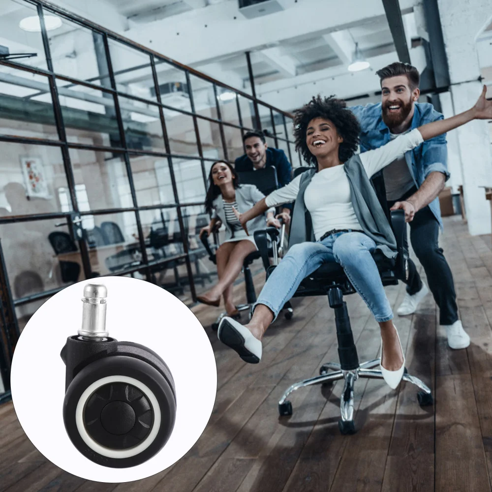 

5PCS Noise Swivel Caster 2 inch Noiseless Industrial Caster for Home Office