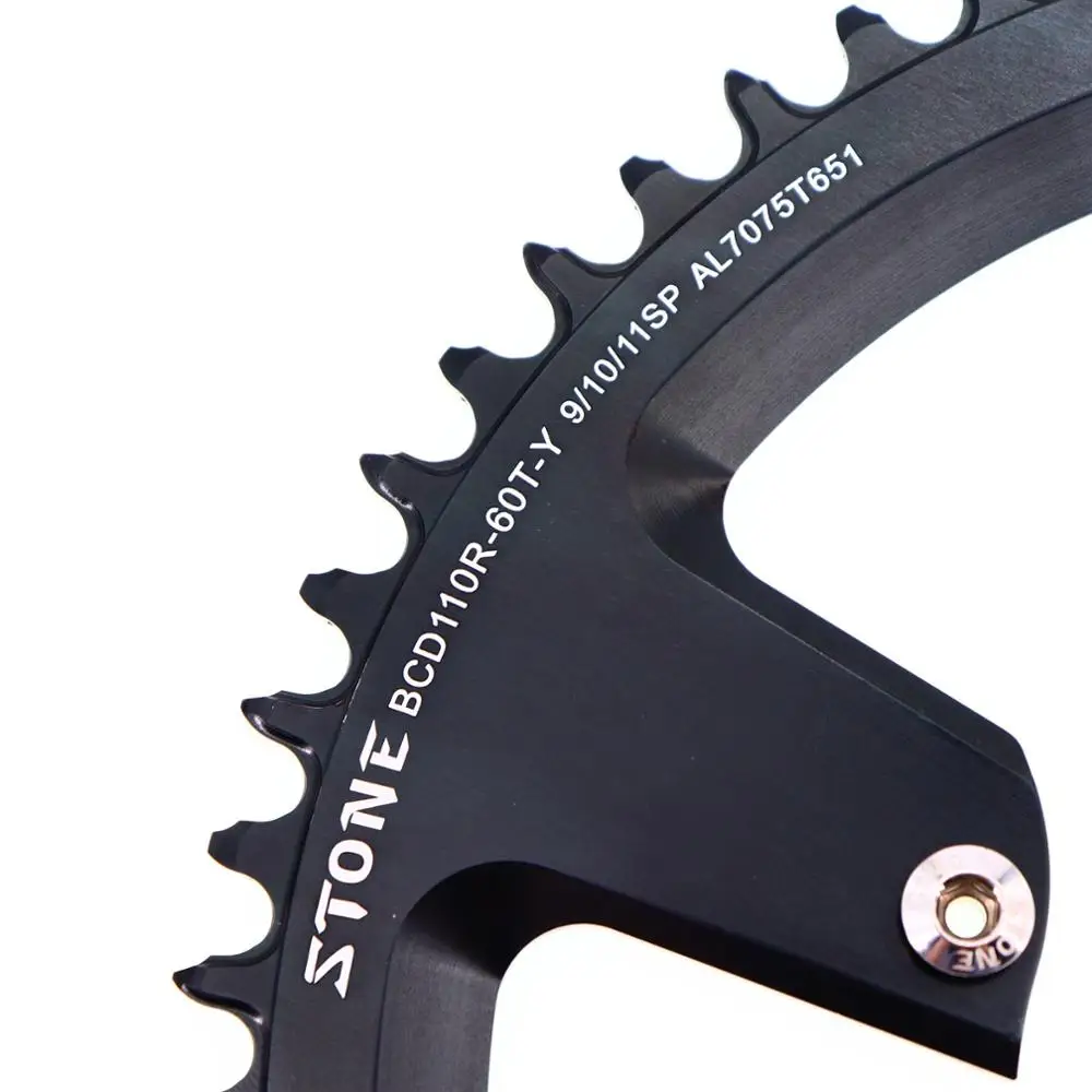 Камень 110 BCD круглая цепь для Shimano R7000 r8000 r9100 34 36 38 42t 48t 50t 54t 56t 58t 60T зуб дорожный велосипед 12s 110bcd
