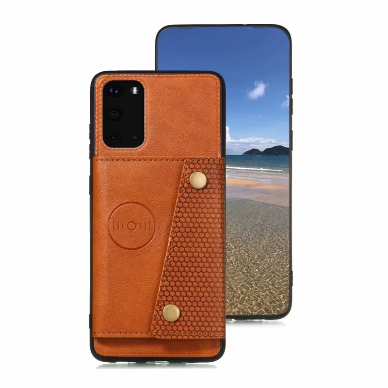 Чехол подставка из искусственной кожи для Samsung Galaxy S21 S20 Ultra S10 S9 S8 J4 J6 Plus Note 20 9 10 Lite A6