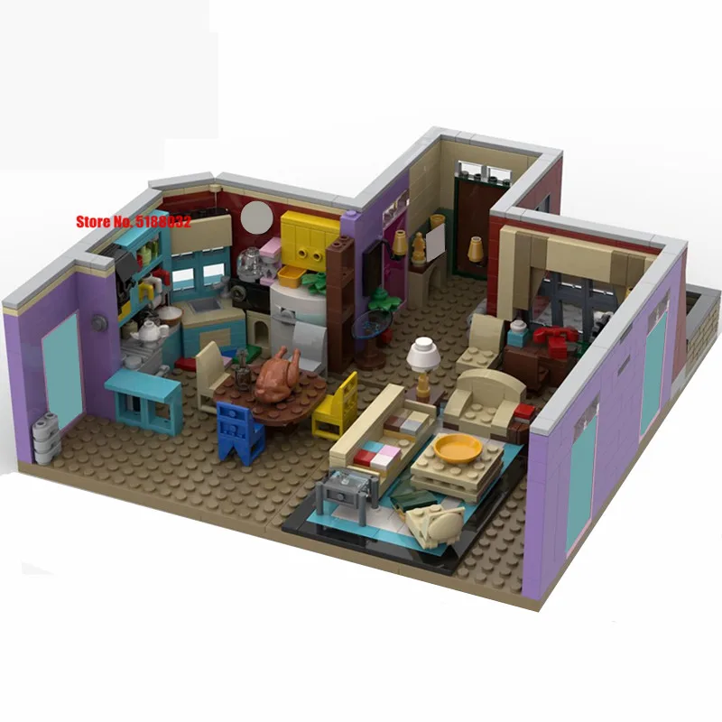 Новинка 894 шт. 7 фигурок американская драма ТВ Моника квартира центральный Перк