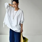 Повседневная Свободная и удобная футболка с круглым вырезом MICOCO T1206C