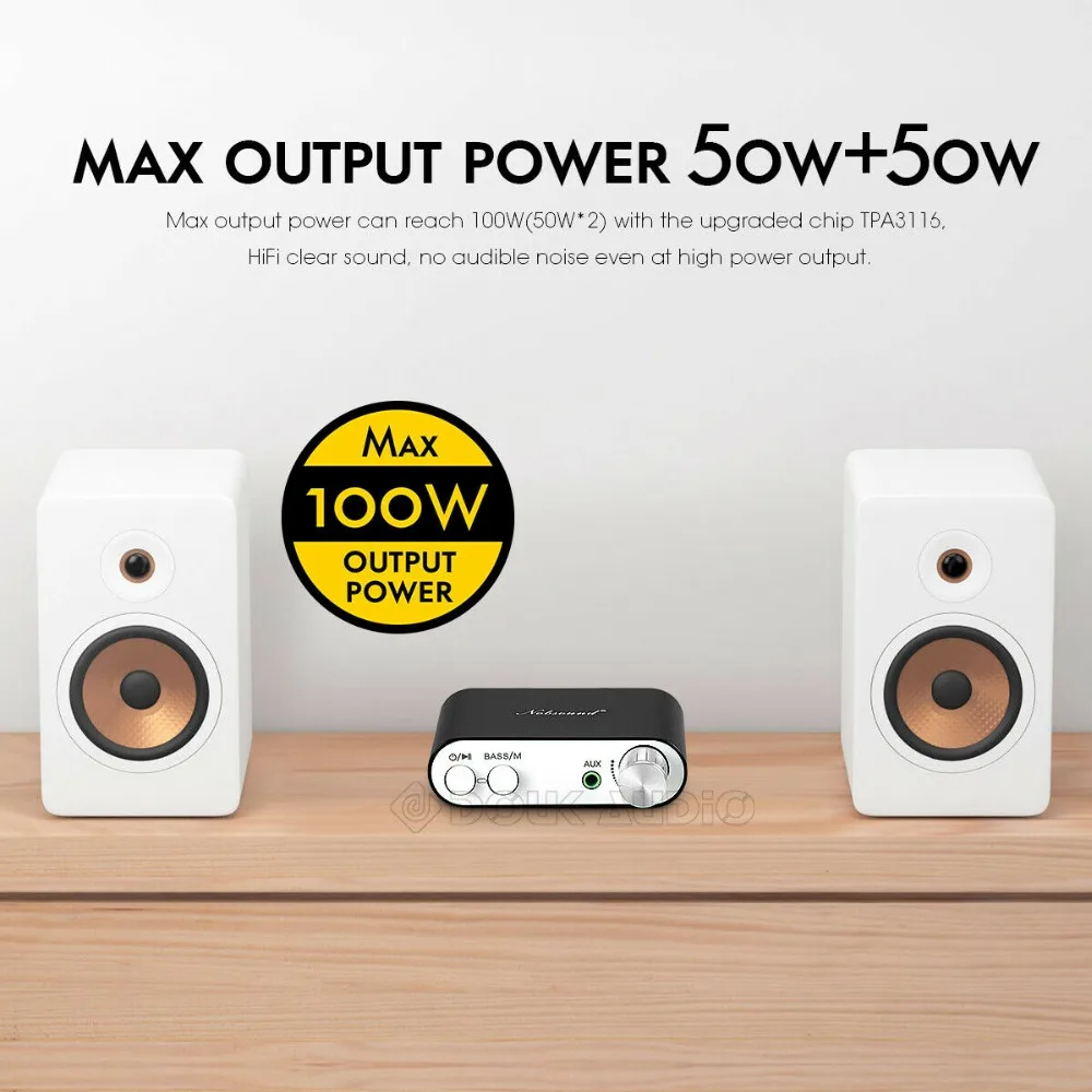 Nobsound NS-10G TPA3116 Bluetooth 5,0 Мини 50 Вт* 2 Цифровой усилитель стерео Hi-Fi усилитель мощности 5 цветов