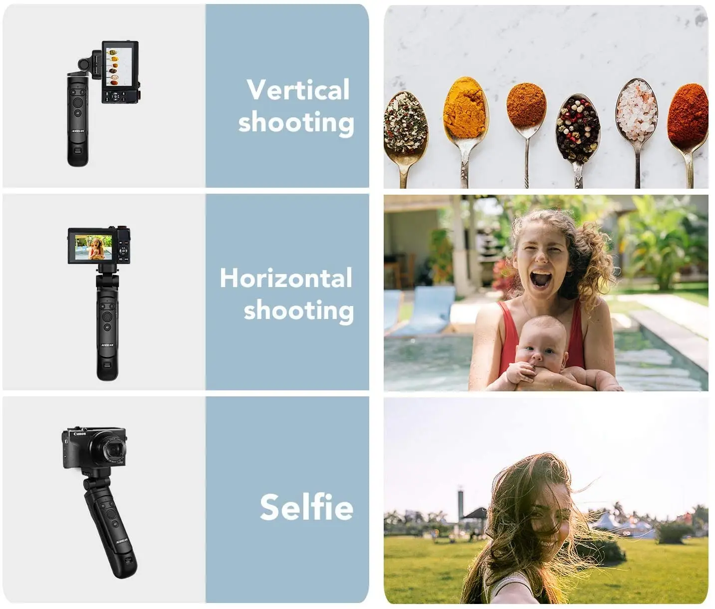 Беспроводной штатив с рукояткой и пультом дистанционного управления для Canon EOS R7